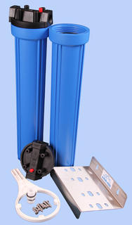 Twin 20 inch Standard Heavy Duty Filter Housing, 3/4