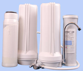 Twin Benchtop Filtration System 10 inch Fluoride and CR1