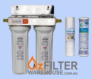 Twin System (hose fitting) with Chlorine CTO 10 inch standard
